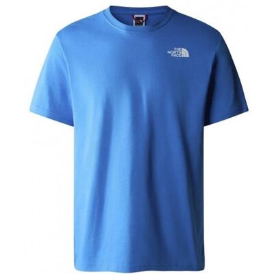 The North Face Koszulka męska TNF NF0A2TX2LV6 S/S RED BOX Niebieska The North Face Koszulka męska TNF NF0A2TX2LV6 S/S RED BOX Niebieska
