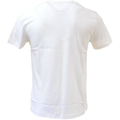 Koszulka męska Tommy Hilfiger T-Shirt biała - MW0MW11465 118 - S Koszulka męska Tommy Hilfiger T-Shirt biała - MW0MW11465 118 - S