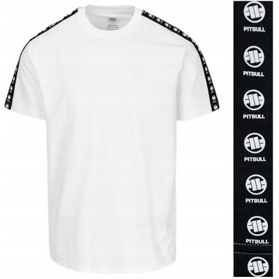 Inny producent Koszulka męska TSHIRT krótki rękaw PIT BULL TAPE NUGGET PITBULL biała XL Inny producent Koszulka męska TSHIRT krótki rękaw PIT BULL TAPE NUGGET PITBULL biała XL