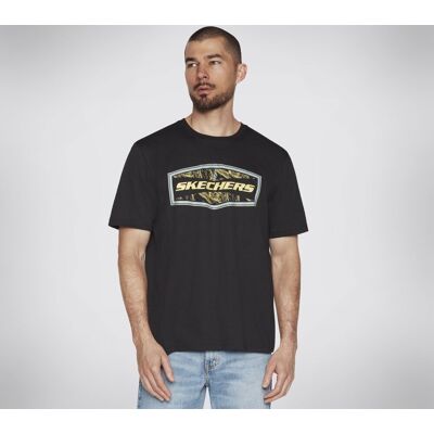 Koszulka męska z krótkim rękawem SKECHERS LATITUDE TEE czarna XL Koszulka męska z krótkim rękawem SKECHERS LATITUDE TEE czarna XL