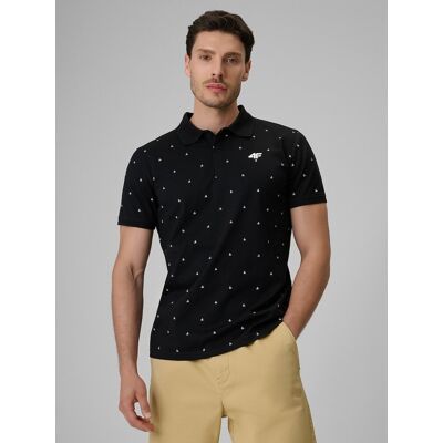 Koszulka polo męska 4F 4FRSS26TPTSM0900-20S Czarny M Koszulka polo męska 4F 4FRSS26TPTSM0900-20S Czarny M