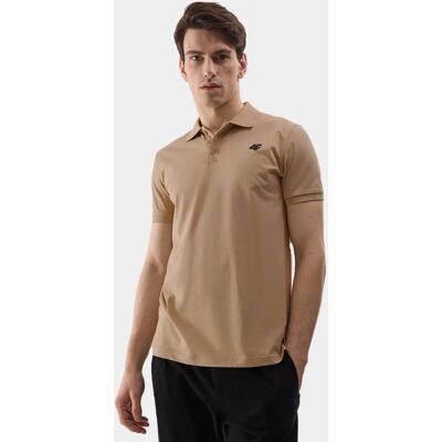 Koszulka polo męska 4F 4FWSS26TPTSM0948-83S Brązowy L Koszulka polo męska 4F 4FWSS26TPTSM0948-83S Brązowy L