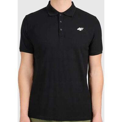 Koszulka Polo Męska 4F Regular Z Kołnierzem Czarna Klasyczna Casual 5XL Koszulka Polo Męska 4F Regular Z Kołnierzem Czarna Klasyczna Casual 5XL