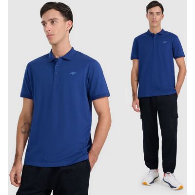 Koszulka Polo Męska 4F Regular Z Kołnierzem Granatowa 4FWMM00TPTSM367 Granatowy 3XL Koszulka Polo Męska 4F Regular Z Kołnierzem Granatowa 4FWMM00TPTSM367 Granatowy 3XL