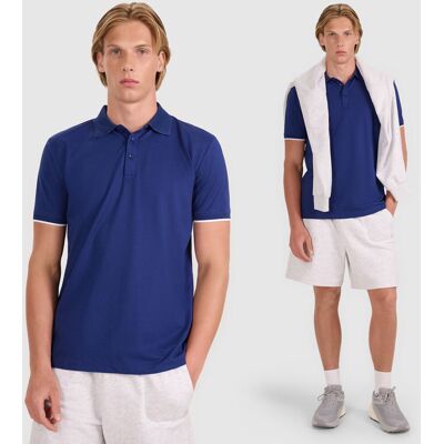 Koszulka Polo Męska 4F Regular Z Kołnierzem Klasyczna Modna Granatowa XXL Koszulka Polo Męska 4F Regular Z Kołnierzem Klasyczna Modna Granatowa XXL