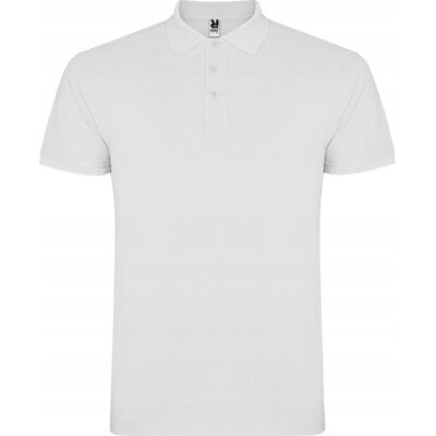 Koszulka POLO Męska Bawełna PIQUE Roly STAR 6638 BIAŁA 3XL Koszulka POLO Męska Bawełna PIQUE Roly STAR 6638 BIAŁA 3XL