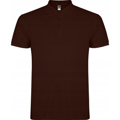 Koszulka POLO Męska Bawełna PIQUE Roly STAR 6638 BRĄZ CHOCOLATE 2XL Koszulka POLO Męska Bawełna PIQUE Roly STAR 6638 BRĄZ CHOCOLATE 2XL