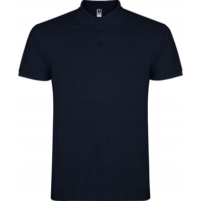 Koszulka POLO Męska Bawełna PIQUE Roly STAR 6638 GRANAT Navy L Koszulka POLO Męska Bawełna PIQUE Roly STAR 6638 GRANAT Navy L