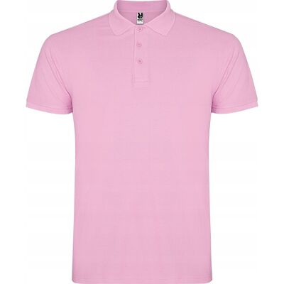 Koszulka POLO Męska Bawełna PIQUE Roly STAR 6638 JASNY RÓŻ S Koszulka POLO Męska Bawełna PIQUE Roly STAR 6638 JASNY RÓŻ S