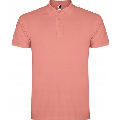 Koszulka POLO Męska Bawełna PIQUE Roly STAR 6638 ŁOSOSIOWA Clay Orange L Koszulka POLO Męska Bawełna PIQUE Roly STAR 6638 ŁOSOSIOWA Clay Orange L