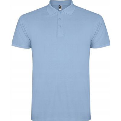 Koszulka POLO Męska Bawełna PIQUE Roly STAR 6638 NIEBIESKA SKY BLUE 3XL Koszulka POLO Męska Bawełna PIQUE Roly STAR 6638 NIEBIESKA SKY BLUE 3XL