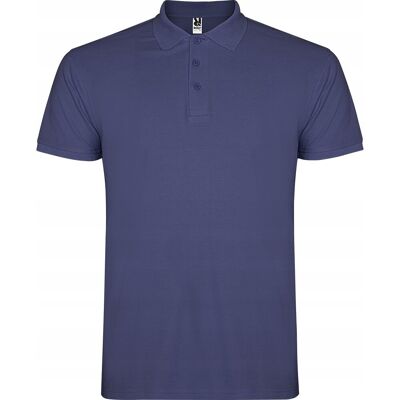 Koszulka POLO Męska Bawełna PIQUE Roly STAR 6638 NIEBIESKI DENIM L Koszulka POLO Męska Bawełna PIQUE Roly STAR 6638 NIEBIESKI DENIM L