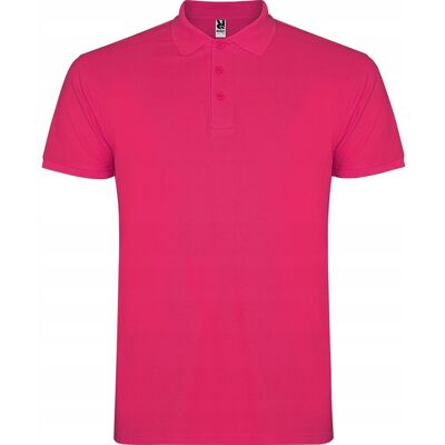 Koszulka POLO Męska Bawełna PIQUE Roly STAR 6638 RÓŻ ROSETTE 2XL Koszulka POLO Męska Bawełna PIQUE Roly STAR 6638 RÓŻ ROSETTE 2XL