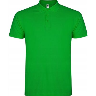 Koszulka POLO Męska Bawełna PIQUE Roly STAR 6638 ZIELONA Grass L Koszulka POLO Męska Bawełna PIQUE Roly STAR 6638 ZIELONA Grass L