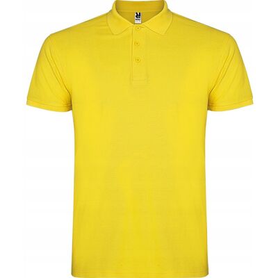 Koszulka POLO Męska Bawełna PIQUE Roly STAR 6638 ŻÓŁTA Yellow M Koszulka POLO Męska Bawełna PIQUE Roly STAR 6638 ŻÓŁTA Yellow M
