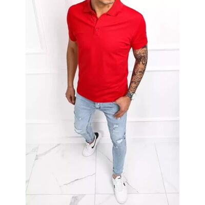 Koszulka polo męska czerwona Dstreet PX0515-XXL Koszulka polo męska czerwona Dstreet PX0515-XXL