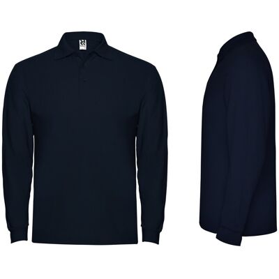Koszulka POLO Męska Długi Rękaw Bawełna PIQUE ROLY 6635 GRANAT Navy 2XL Koszulka POLO Męska Długi Rękaw Bawełna PIQUE ROLY 6635 GRANAT Navy 2XL