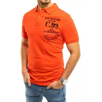 Koszulka polo męska koralowa Dstreet PX0460-XXL Koszulka polo męska koralowa Dstreet PX0460-XXL