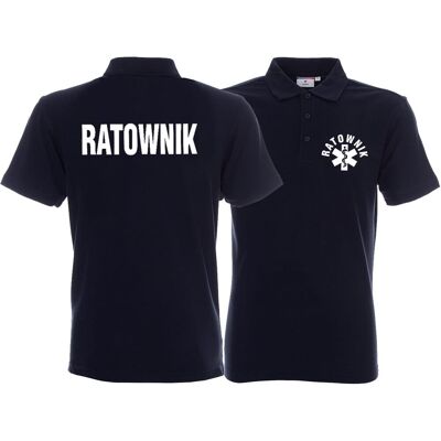Inny producent Koszulka Polo męska RATOWNIK granatowa Inny producent Koszulka Polo męska RATOWNIK granatowa