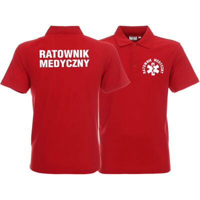 Inny producent Koszulka Polo męska RATOWNIK MEDYCZNY czerwona Inny producent Koszulka Polo męska RATOWNIK MEDYCZNY czerwona