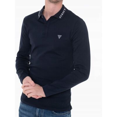 Koszulka polo męska z długim rękawem Guess M3RP36KBL51 bawełna rozmiar L Koszulka polo męska z długim rękawem Guess M3RP36KBL51 bawełna rozmiar L