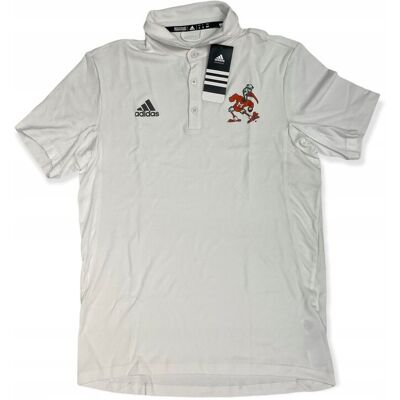 Koszulka polo męski ADIDAS Miami Hurricanes NCAA M Koszulka polo męski ADIDAS Miami Hurricanes NCAA M