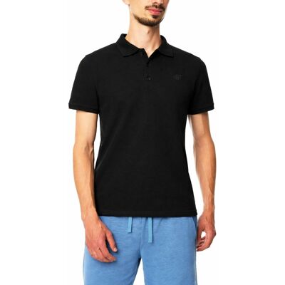 Koszulka polo męskie 4F 4FWSS26TPTSM0988-20S Czarny XL Koszulka polo męskie 4F 4FWSS26TPTSM0988-20S Czarny XL