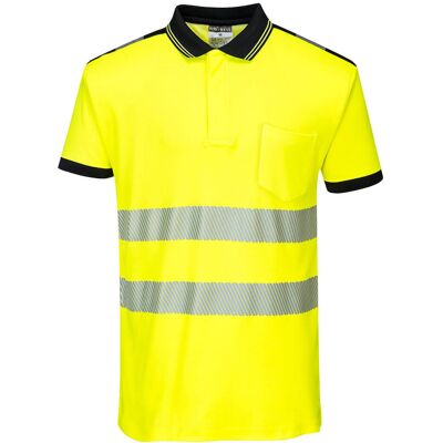 Portwest Koszulka Polo ostrzegawcza PW3 Czarny Żółty XL Portwest Koszulka Polo ostrzegawcza PW3 Czarny Żółty XL