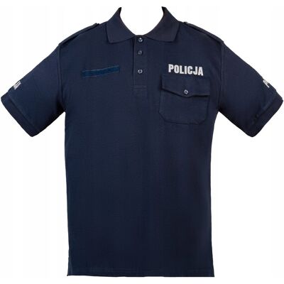 Modus Koszulka Polo Policja Męska z Pagonami Bawełna Granatowa Służbowa XXL 2XL Modus Koszulka Polo Policja Męska z Pagonami Bawełna Granatowa Służbowa XXL 2XL