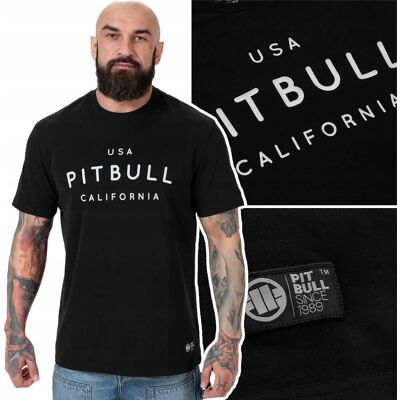 inna (Inny) Koszulka T-Shirt Bawełniany Męski Pit Bull Usa Cal. Czarny R. M inna (Inny) Koszulka T-Shirt Bawełniany Męski Pit Bull Usa Cal. Czarny R. M