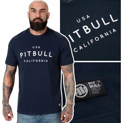 inna (Inny) Koszulka T-Shirt Bawełniany Męski Pit Bull Usa Cal. Granatowy R. S inna (Inny) Koszulka T-Shirt Bawełniany Męski Pit Bull Usa Cal. Granatowy R. S