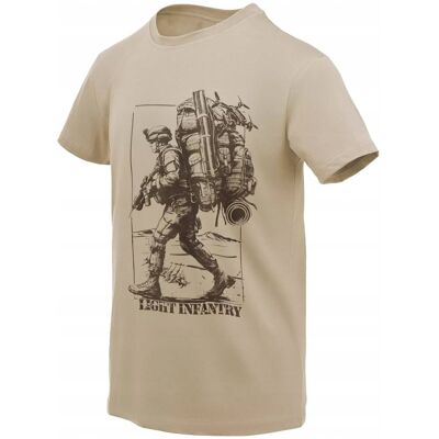 Helikon-Tex Koszulka T-Shirt Light infantry Helikon Bawełna 100% Khaki 3XL Helikon-Tex Koszulka T-Shirt Light infantry Helikon Bawełna 100% Khaki 3XL