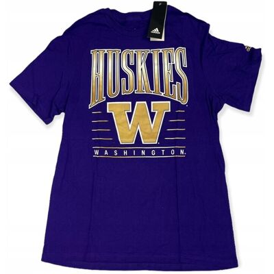 Adidas Koszulka t-shirt męski Washington Huskies NCAA M Adidas Koszulka t-shirt męski Washington Huskies NCAA M