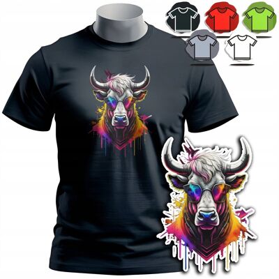 WORLD CASE KOSZULKA T-SHIRT MĘSKI WZORY DO WYBORU - BYK BULL ZODIAK ZWIERZE ROGI - 3XL WORLD CASE KOSZULKA T-SHIRT MĘSKI WZORY DO WYBORU - BYK BULL ZODIAK ZWIERZE ROGI - 3XL