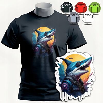 WORLD CASE KOSZULKA T-SHIRT MĘSKI WZORY DO WYBORU - REKIN SHARK OCEAN DZIK WILD - XS WORLD CASE KOSZULKA T-SHIRT MĘSKI WZORY DO WYBORU - REKIN SHARK OCEAN DZIK WILD - XS