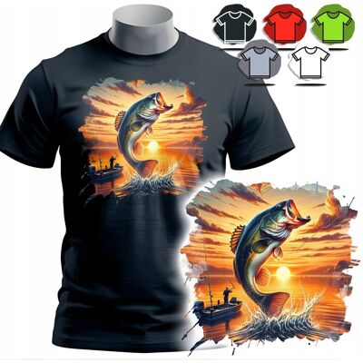 WORLD CASE KOSZULKA T-SHIRT MĘSKI WZORY DO WYBORU - WĘDKARSKIE RYBY - XS WORLD CASE KOSZULKA T-SHIRT MĘSKI WZORY DO WYBORU - WĘDKARSKIE RYBY - XS