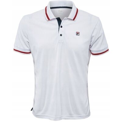 Koszulka Tenisowa Fila Polo Piro Biała L Koszulka Tenisowa Fila Polo Piro Biała L