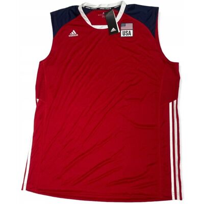 Koszulka top męski siatkówka ADIDAS czerwony M Koszulka top męski siatkówka ADIDAS czerwony M