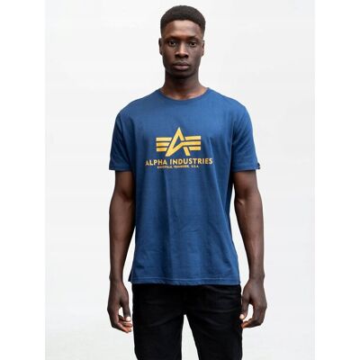 Koszulka Z Krótkim Rękawem Męska Granatowa Alpha Industries Basic 2XL Koszulka Z Krótkim Rękawem Męska Granatowa Alpha Industries Basic 2XL