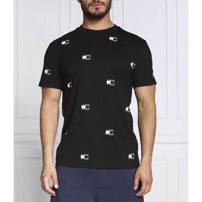 Koszulka z krótkim rękawem t shirt TOMMY HILFIGER JEANS czarna r. S Koszulka z krótkim rękawem t shirt TOMMY HILFIGER JEANS czarna r. S