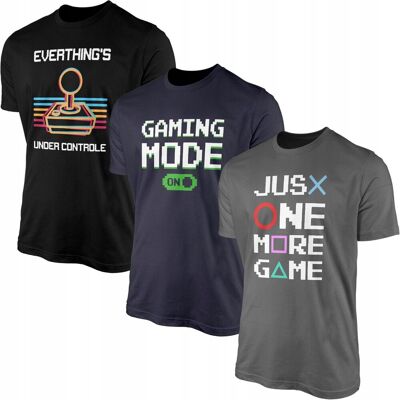 GILDAN Koszulki Męskie Dla Chłopaka Gracza 3 X T-Shirt Koszulka 100% Bawełna 3pak GILDAN Koszulki Męskie Dla Chłopaka Gracza 3 X T-Shirt Koszulka 100% Bawełna 3pak
