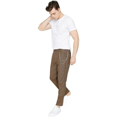 Inny producent KOTON SPODNIE MĘSKIE CASUAL BRĄZOWE W KRATĘ Z LAMPASAMI 40 5DA Inny producent KOTON SPODNIE MĘSKIE CASUAL BRĄZOWE W KRATĘ Z LAMPASAMI 40 5DA