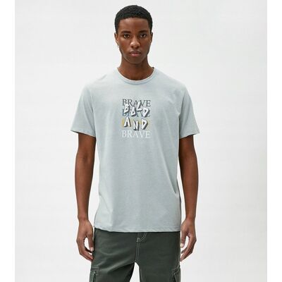 Inny producent KOTON T-SHIRT MĘSKI JASNOSZARY GŁADKI BAWEŁNA OKRĄGŁY DEKOLT S 7BA Inny producent KOTON T-SHIRT MĘSKI JASNOSZARY GŁADKI BAWEŁNA OKRĄGŁY DEKOLT S 7BA