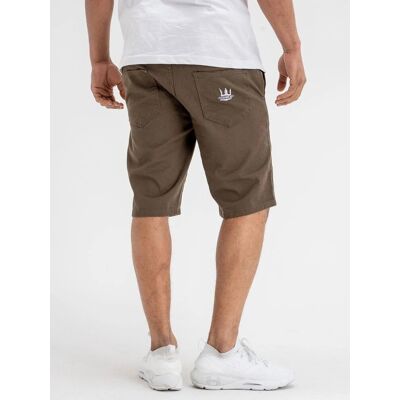 Jigga Wear Krótkie Spodenki Męskie Szorty Materiałowe Jigga Gumka Korona Brązowe M Jigga Wear Krótkie Spodenki Męskie Szorty Materiałowe Jigga Gumka Korona Brązowe M