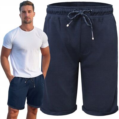 Krótkie Spodenki SZORTY Dresowe Męskie ARABESKA Granatowe 2XL Pako Jeans Krótkie Spodenki SZORTY Dresowe Męskie ARABESKA Granatowe 2XL Pako Jeans
