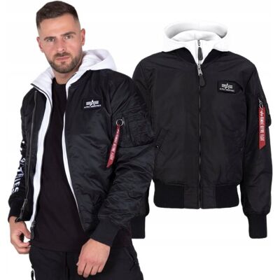 Kurtka Alpha Industries MA-1 D-Tec SE 133104 95 Czarna/Biała 3XL Kurtka Alpha Industries MA-1 D-Tec SE 133104 95 Czarna/Biała 3XL