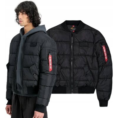 Kurtka Alpha Industries MA-1 Puffer Bomber Jacket 138116 03 - Czarna XL Kurtka Alpha Industries MA-1 Puffer Bomber Jacket 138116 03 - Czarna XL