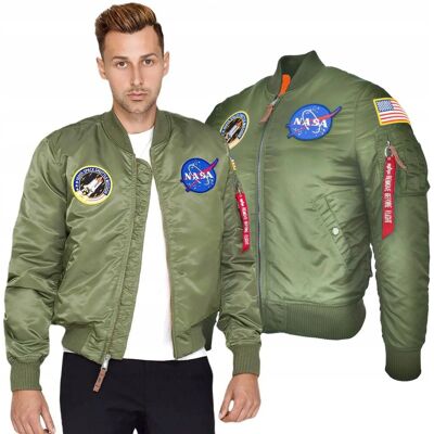 Kurtka Alpha Industries MA-1 VF NASA Zielona S Kurtka Alpha Industries MA-1 VF NASA Zielona S