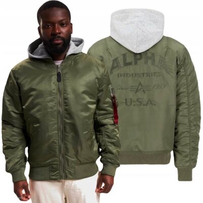 Kurtka Alpha Industries MA-1 ZH Back EMB 138105 01 Sage Green XXL Kurtka Alpha Industries MA-1 ZH Back EMB 138105 01 Sage Green XXL