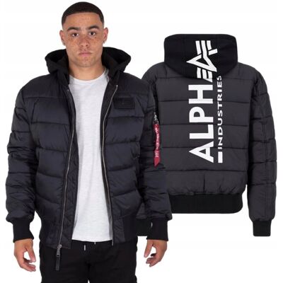 Kurtka Alpha Industries MA-1 ZH Back Print Puffer FD 118107 03 Czarna 3XL Kurtka Alpha Industries MA-1 ZH Back Print Puffer FD 118107 03 Czarna 3XL